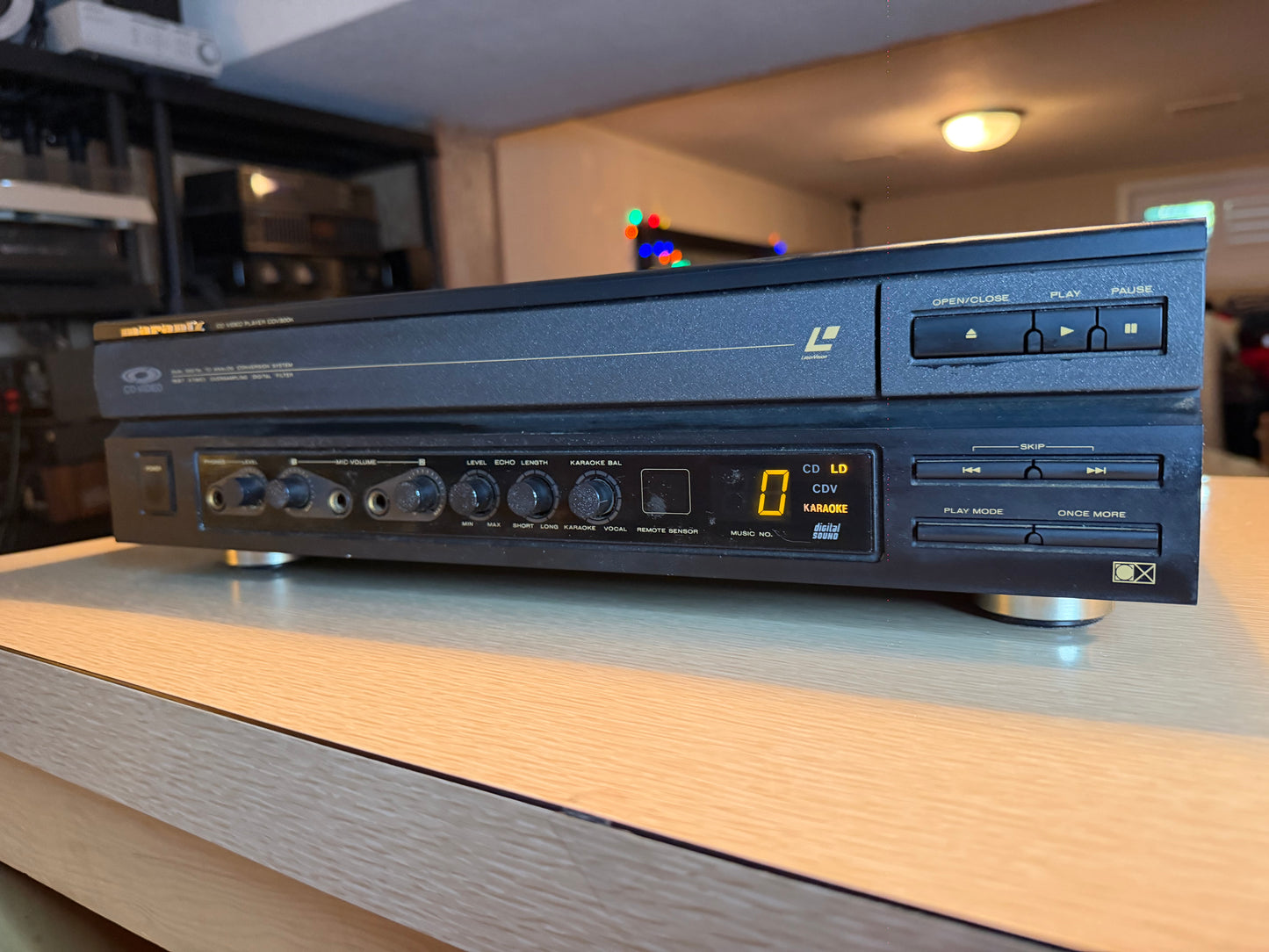 Marantz CDV300K Laserdisc Player Extraordinarily Rare Pro Service New Remote🔥