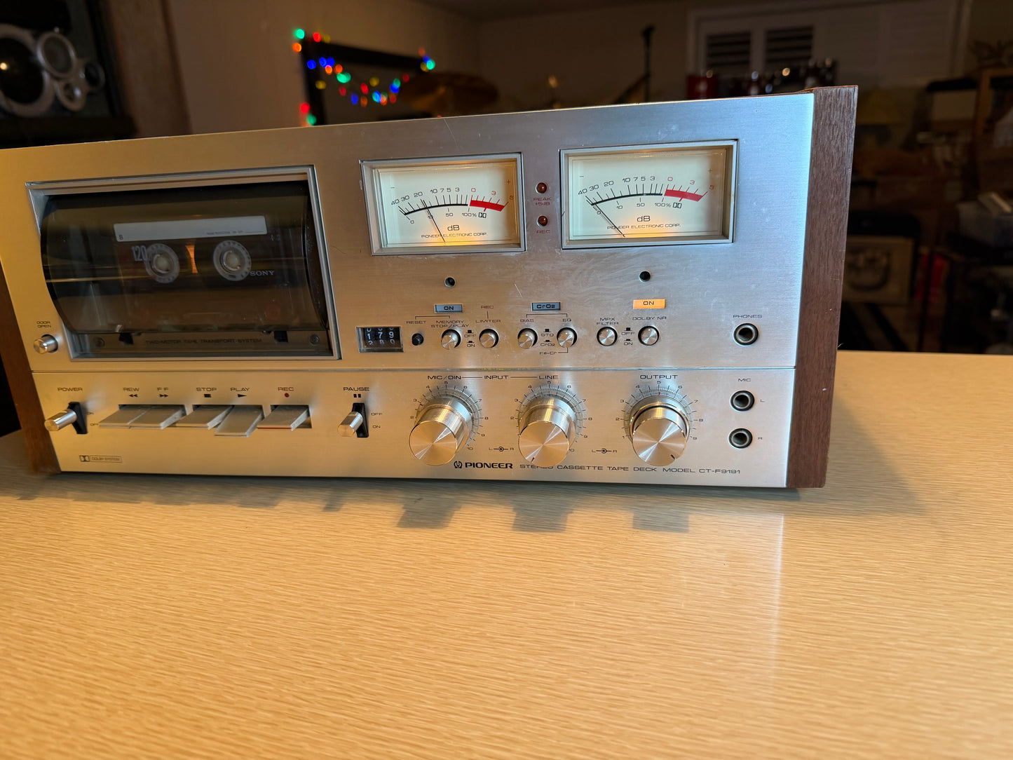 Vintage Pioneer Stereo Cassette Tape Deck CT-F9191 - Tested and Works
