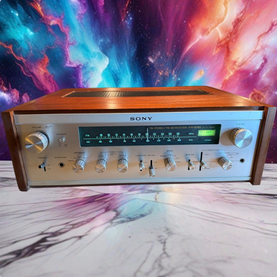 Sony FM Stereo/FM- AM Receiver Model STR-6055, Wood Casing! Tested Beautiful🔥🎶