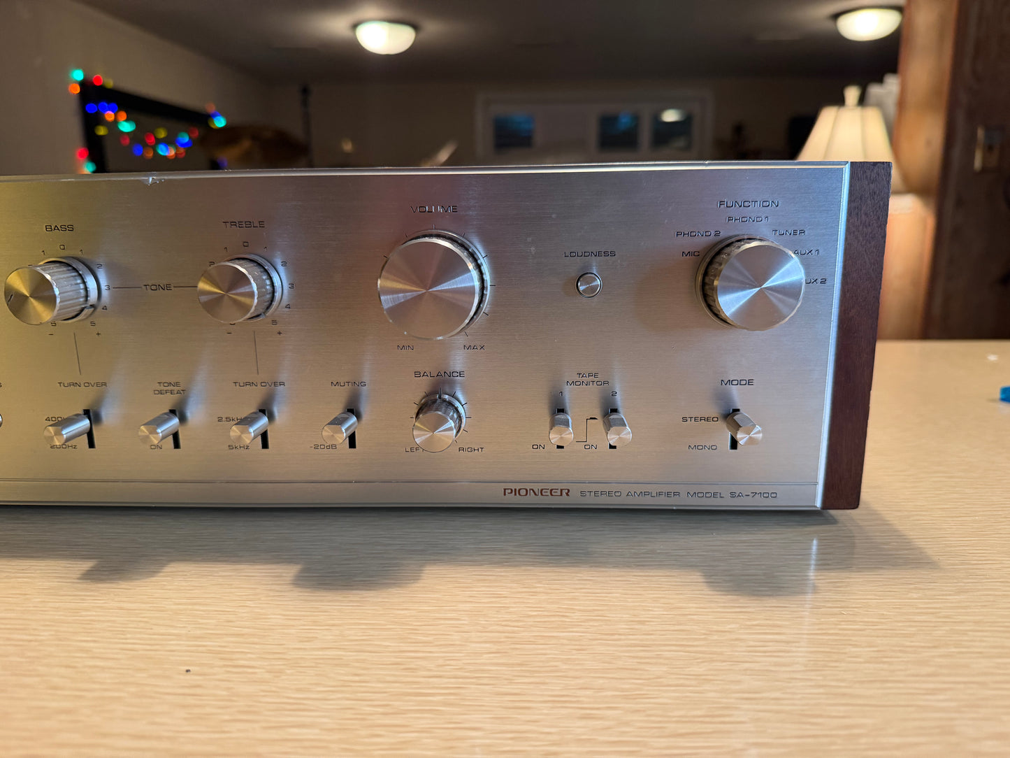 Rare Pioneer SA-7100 Integrated Amplifier Silver Face VTG Full Fresh Service🎶🔥