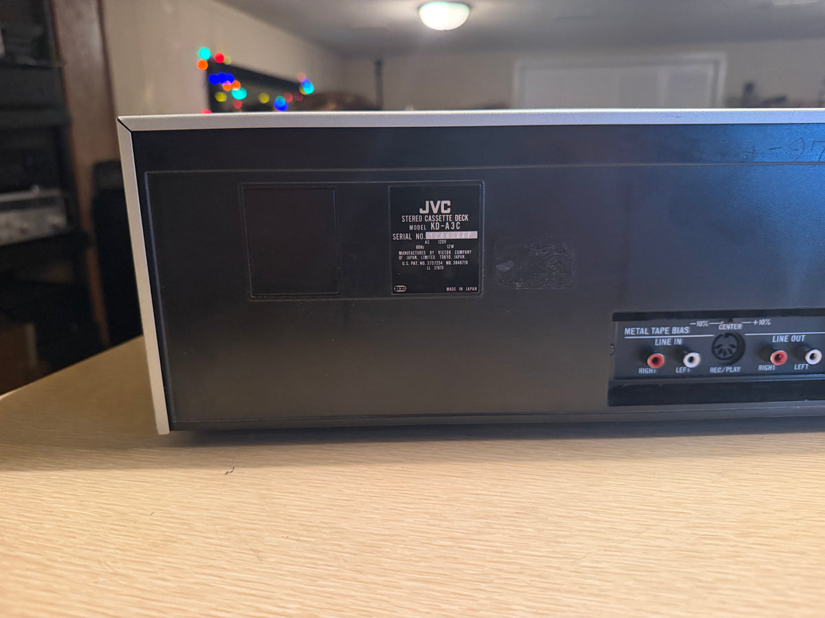 JVC KD‑A3 Stereo Cassette Deck Tape Super ANRS High‑Fidelity Fresh Service 🔥🎶