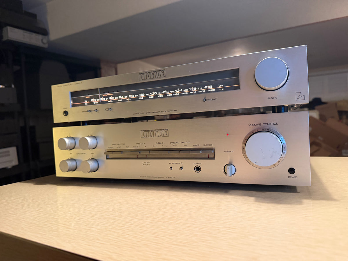 Luxman L-3 Solid State Integrated Amplifier w/ Stereo Tuner T-1 Fresh Service🔥