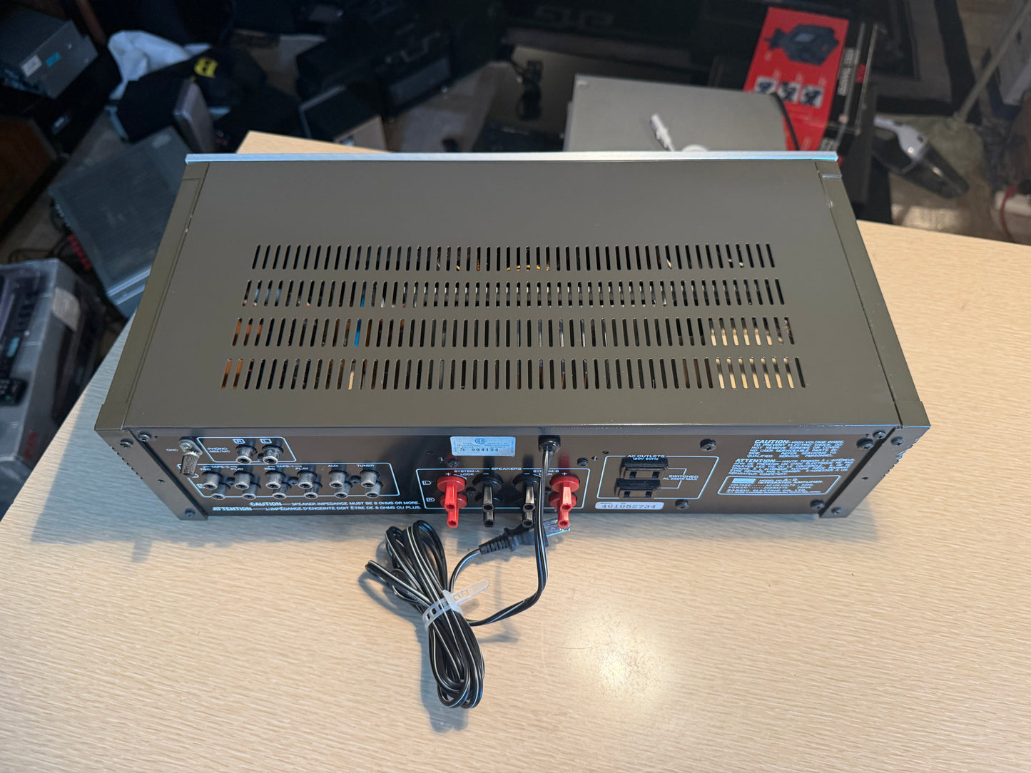 Sansui Integrated DC Servo Amplifier A-7 Silver Face -Tested -Working-VERY CLEAN