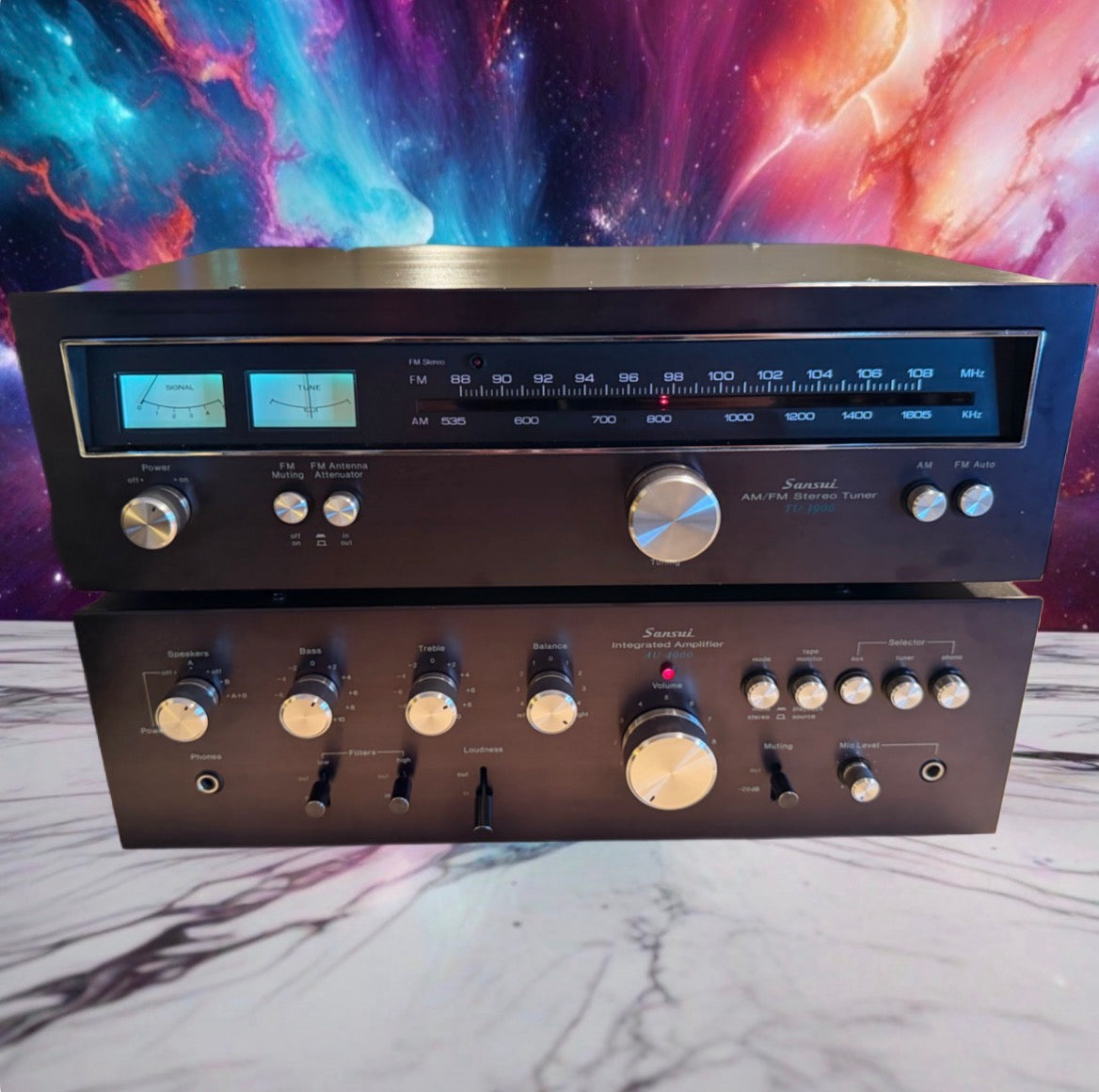 Sansui TU - 3900 AM/FM Stereo Tuner &  AU - 4900 Integrated Amplifier (serviced)