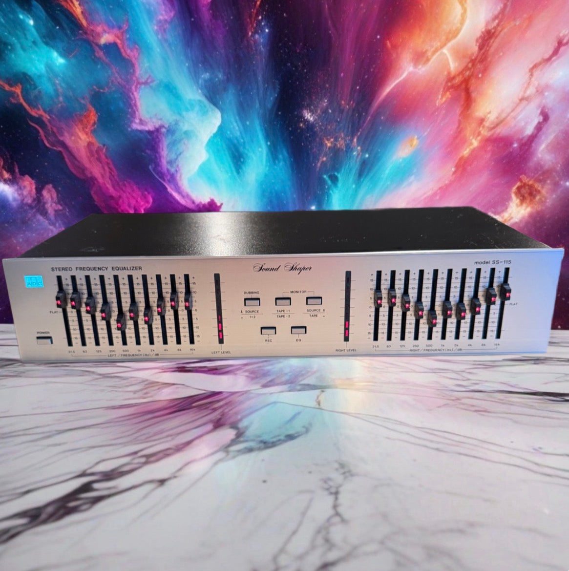 ADC SS-115 Sound Shaper Vintage Stereo Equalizer  Fresh Service Rare Silver Var.