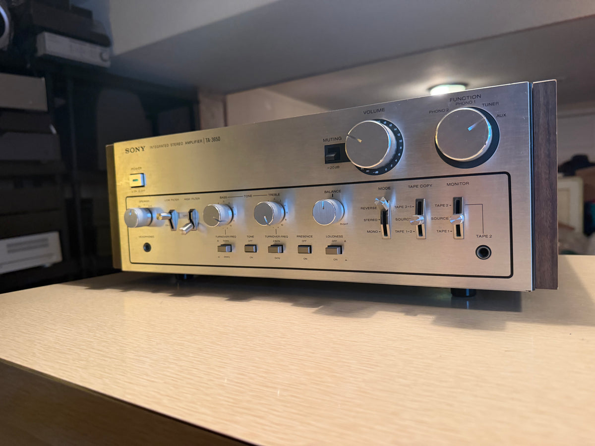 Sony TA-3650 Stereo Integrated Amplifier Japan 55 WPC Vintage Silver Serviced🎶