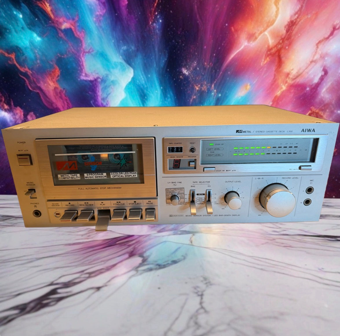 Aiwa L300 AD-L300 U Vintage Stereo Cassette Deck FRESHLY Serviced New Belts Rare