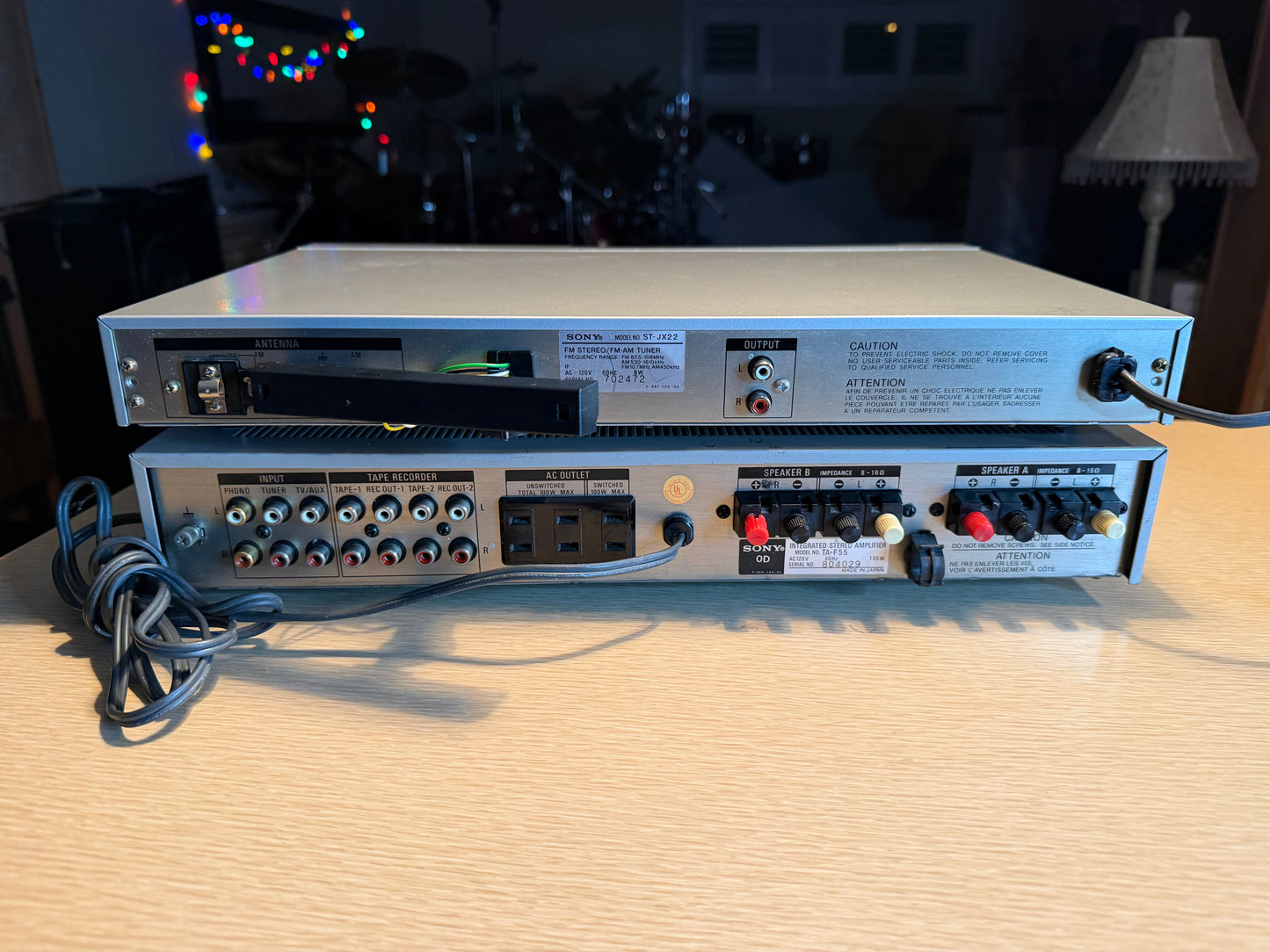 Sony TA-F55 Integrated Amplifier + ST-JX22 Tuner Freon Cooled 65WPC SERVICED🔥