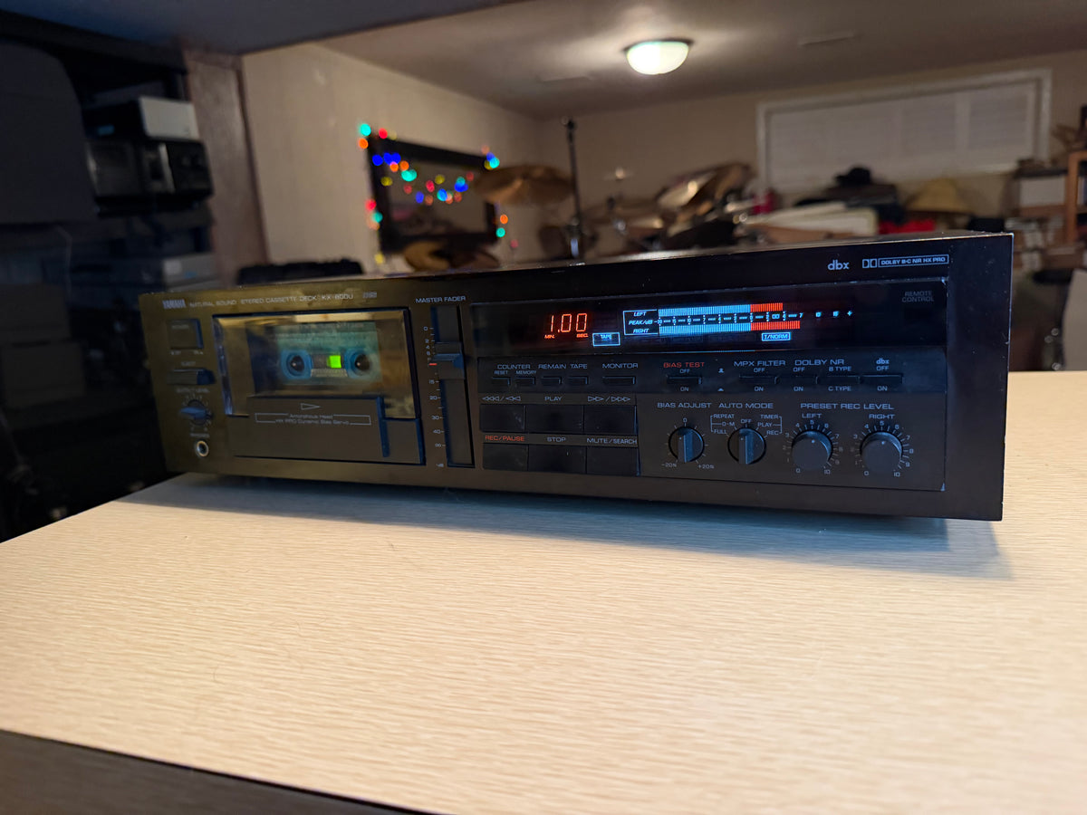 Yamaha KX-800U 3 Head Cassette Deck (SERVICED) Amorphous Head Very Rare 🎶🔥