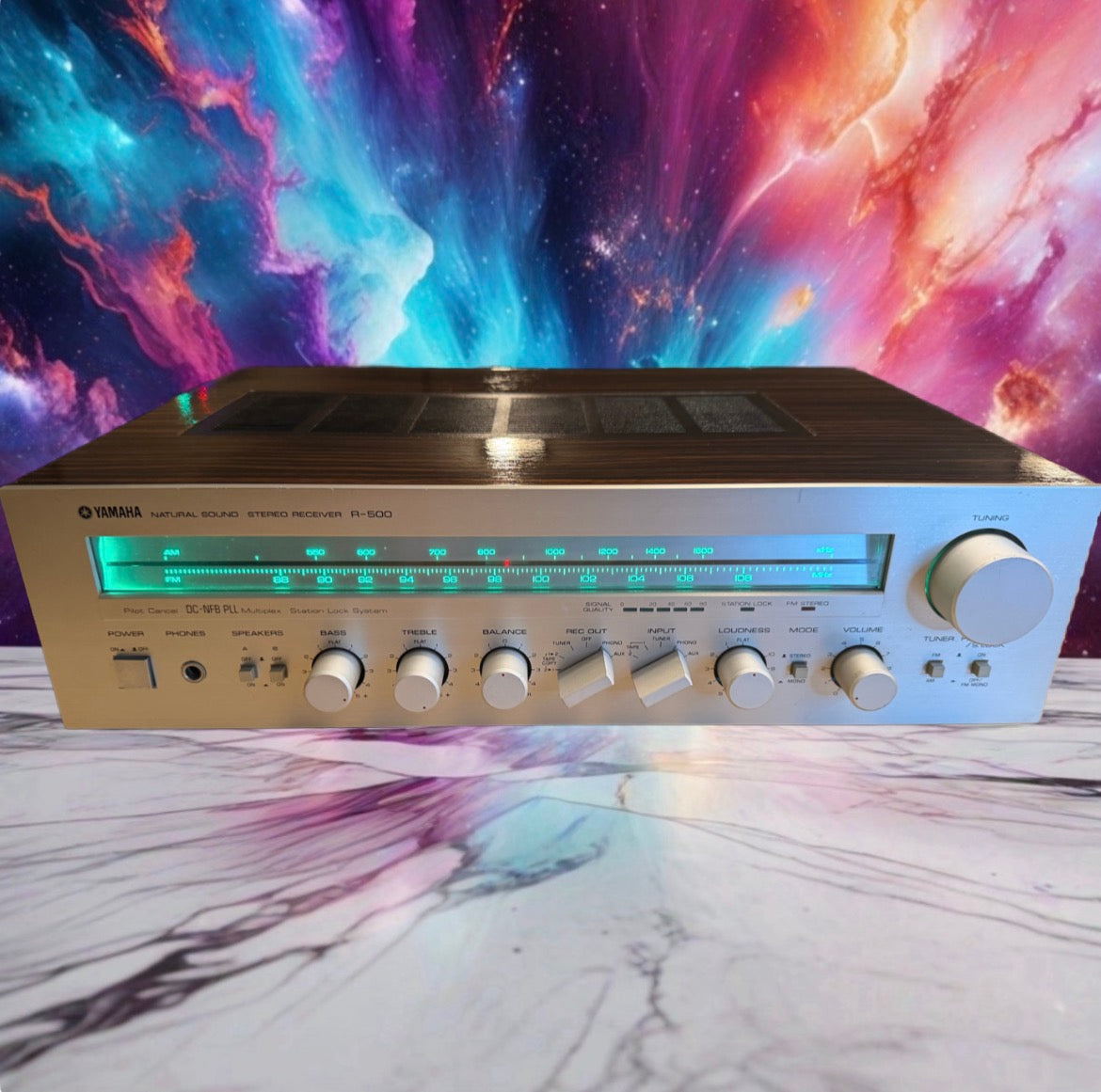 Yamaha R-500 Natural Sound AM/FM Stereo Receiver LED UPGRADE Fresh Service Wow🔥