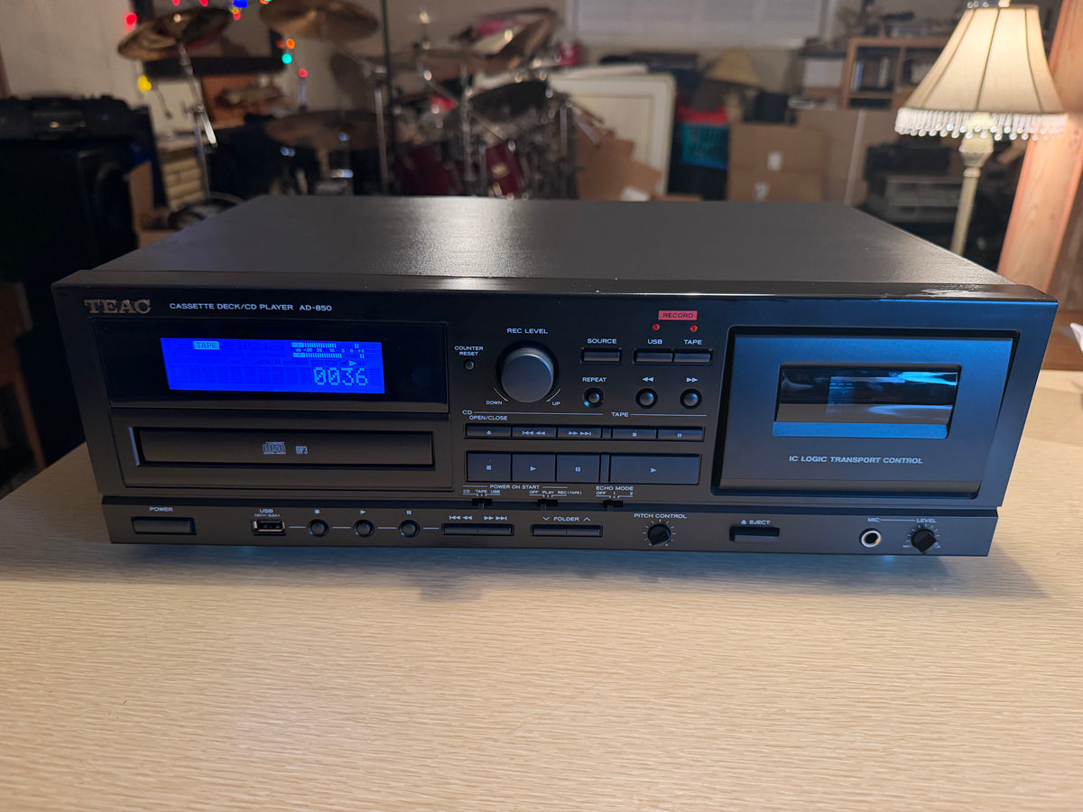 TEAC AD-850 Cassette Deck CD Player Fresh Service Near Mint Condition Beauty🔥🎶