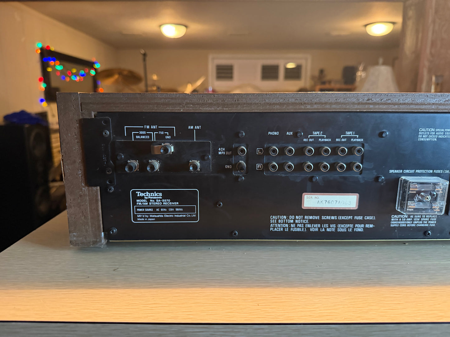 Technics Sa 5570 Stereo Receiver Amplifier 85 WPC Excellent Shape Fresh Service!
