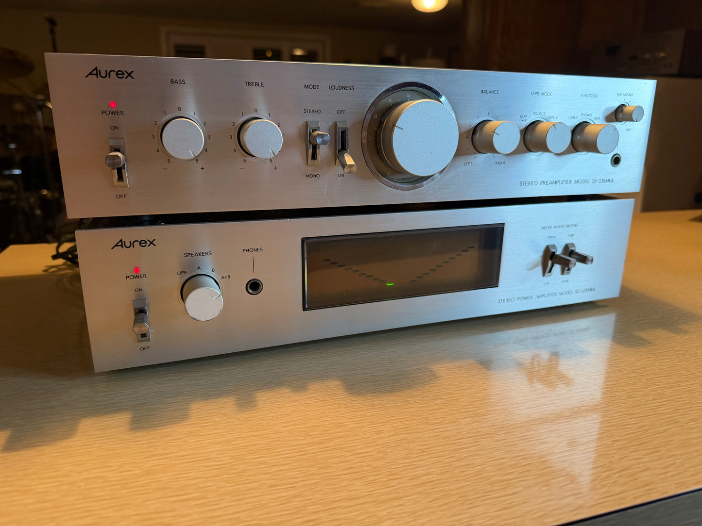 Toshiba AUREX SC-335 MK II Amp & Toshiba SY-335 MK II Preamp FULL FRESH SERVICE!