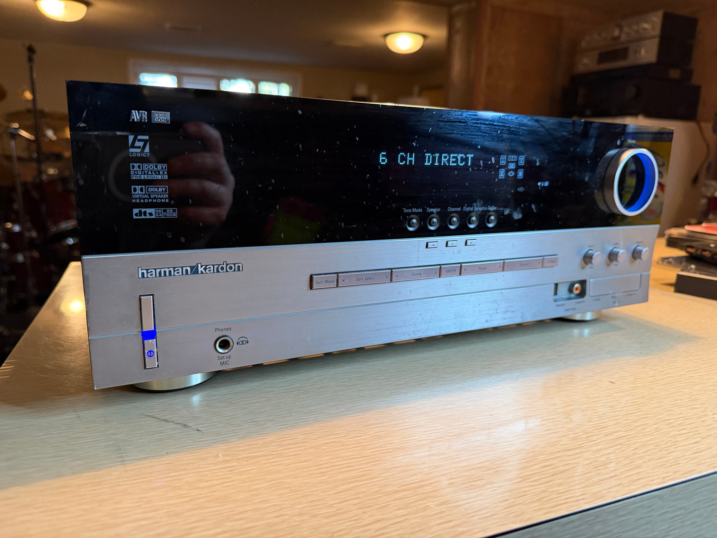 Harman Kardon AVR 335 7.1 Channel 385W Receiver Bundle OEM Remote SERVICED🔥🎶