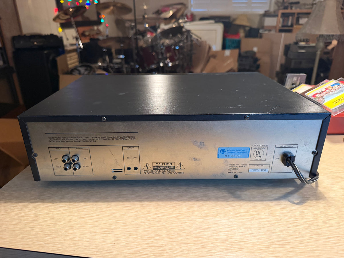 Harman Kardon Japan TD4200 Cassette Deck Player Fresh Service Rare High Fidelity