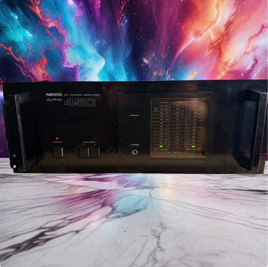 Nikko Alpha 450 Stereo 220WPC MONSTER 👹 Power Amplifier FRESH Full Service🔥🎶