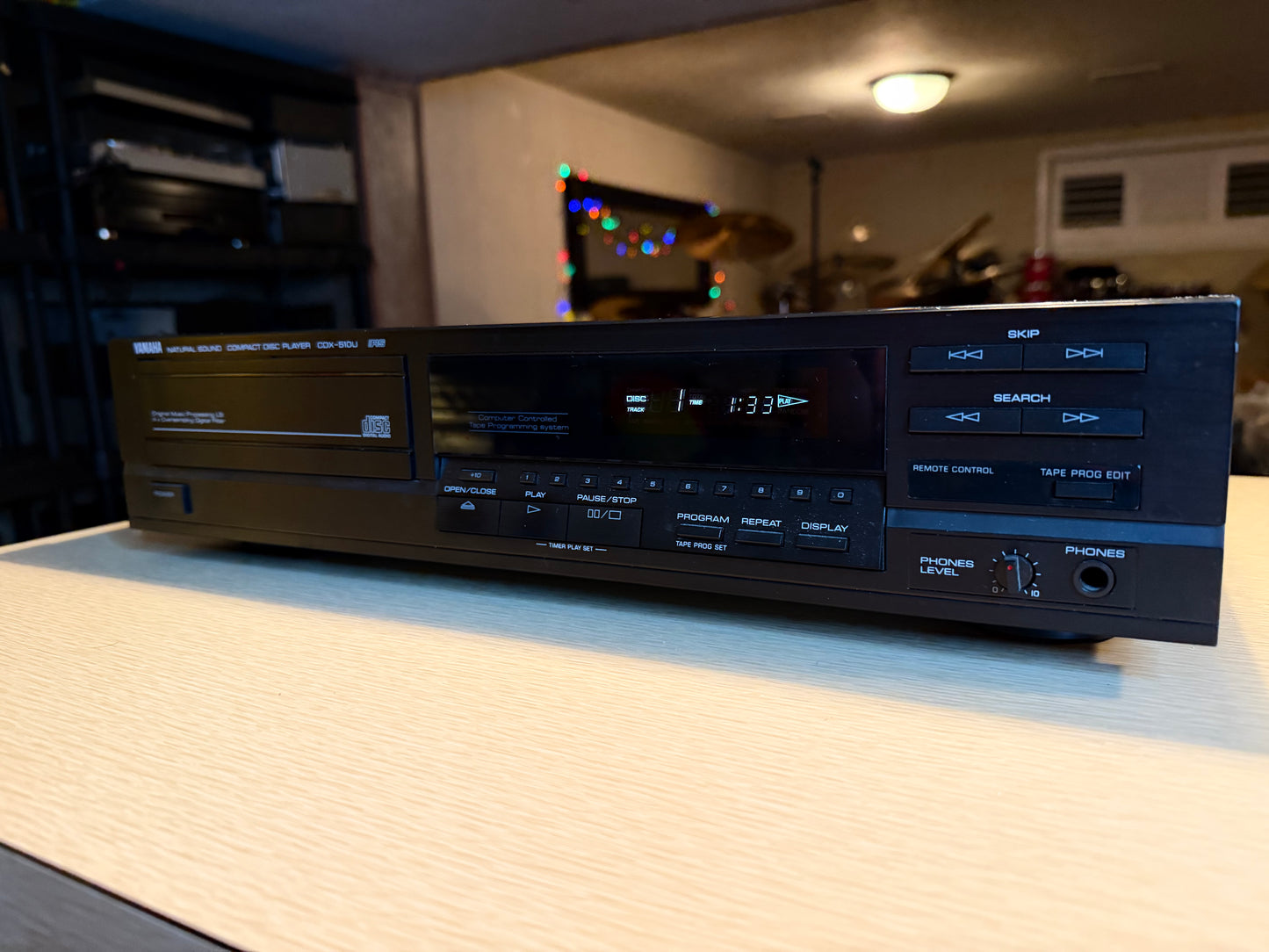 Yamaha CDX-510U Natural Sound Compact Disc Player New Belts! Tested Works Rare🔥