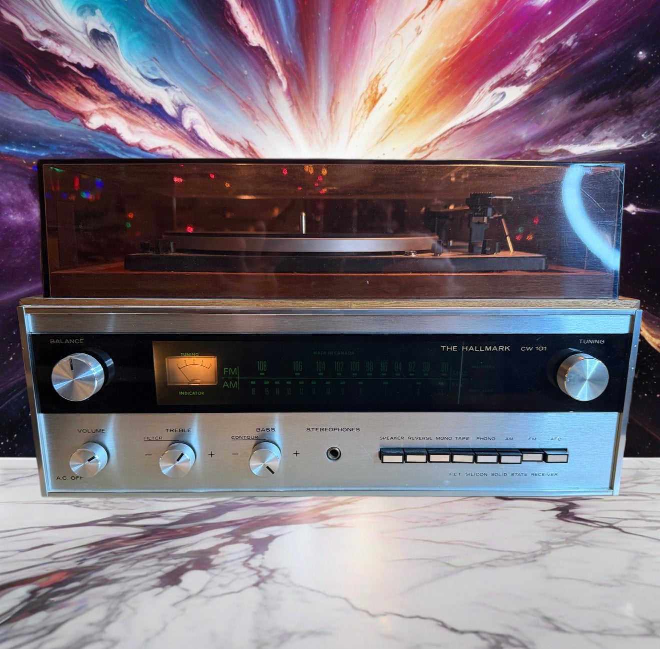 Vintage Hallmark (FISHER) Receiver Dual 1214 Combo Unit Tested Working X Rare