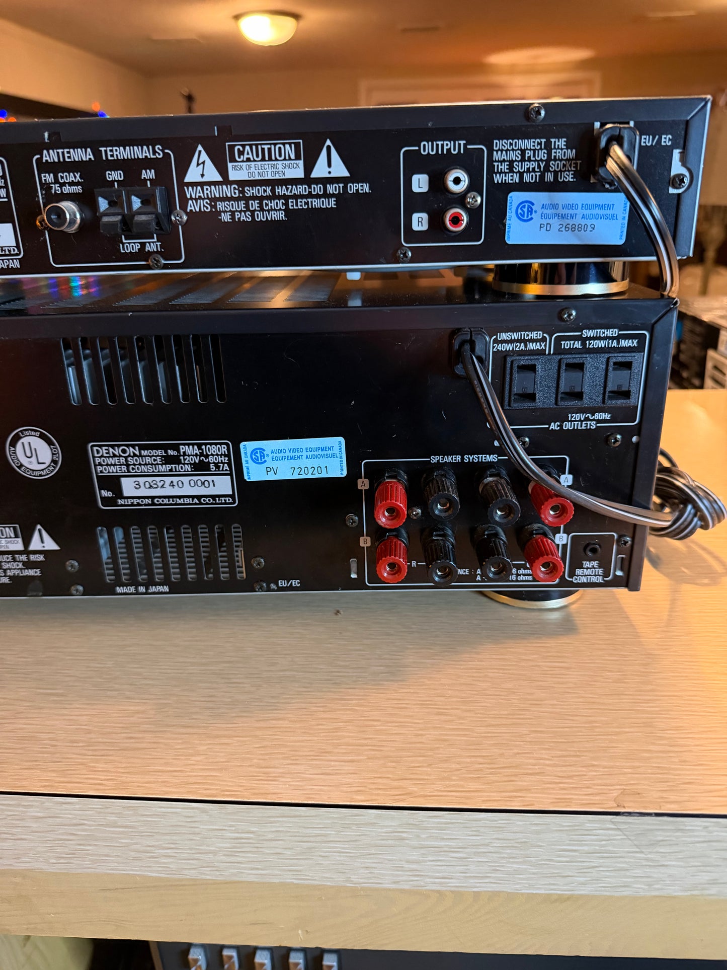 DENON Precision Stereo Amplifier PMA-1080R 105WPC + TU-280 Tuner Fresh Service🔥