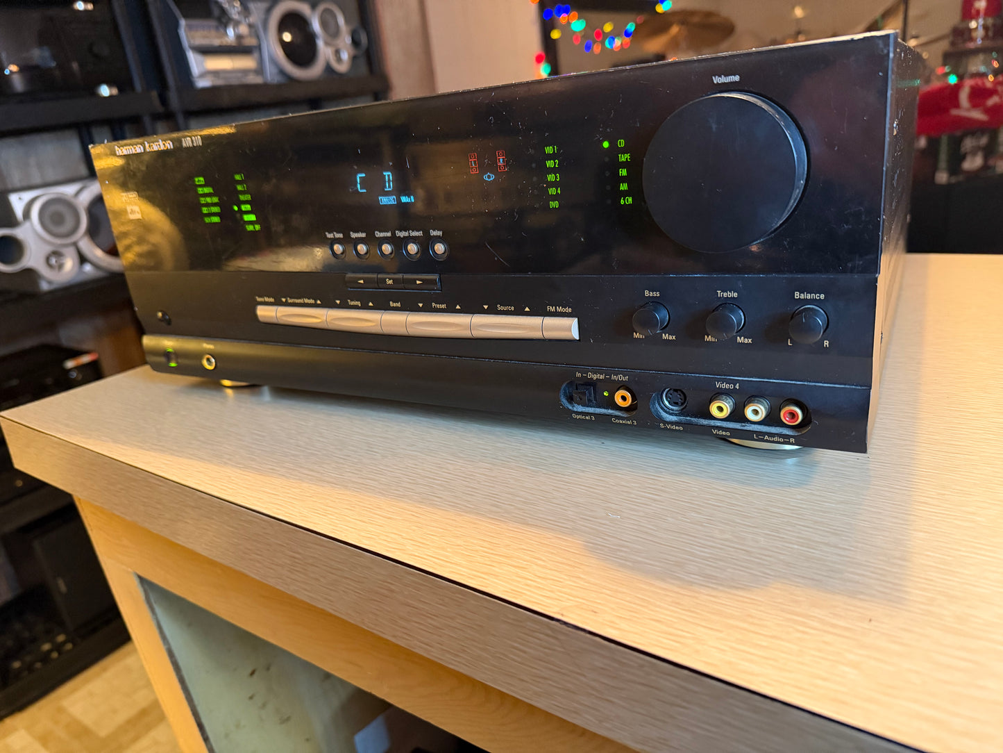 Harman Kardon AVR-310 AV Receiver 🎵 Home Theater 5.1 Ch Dolby Black *SERVICED*
