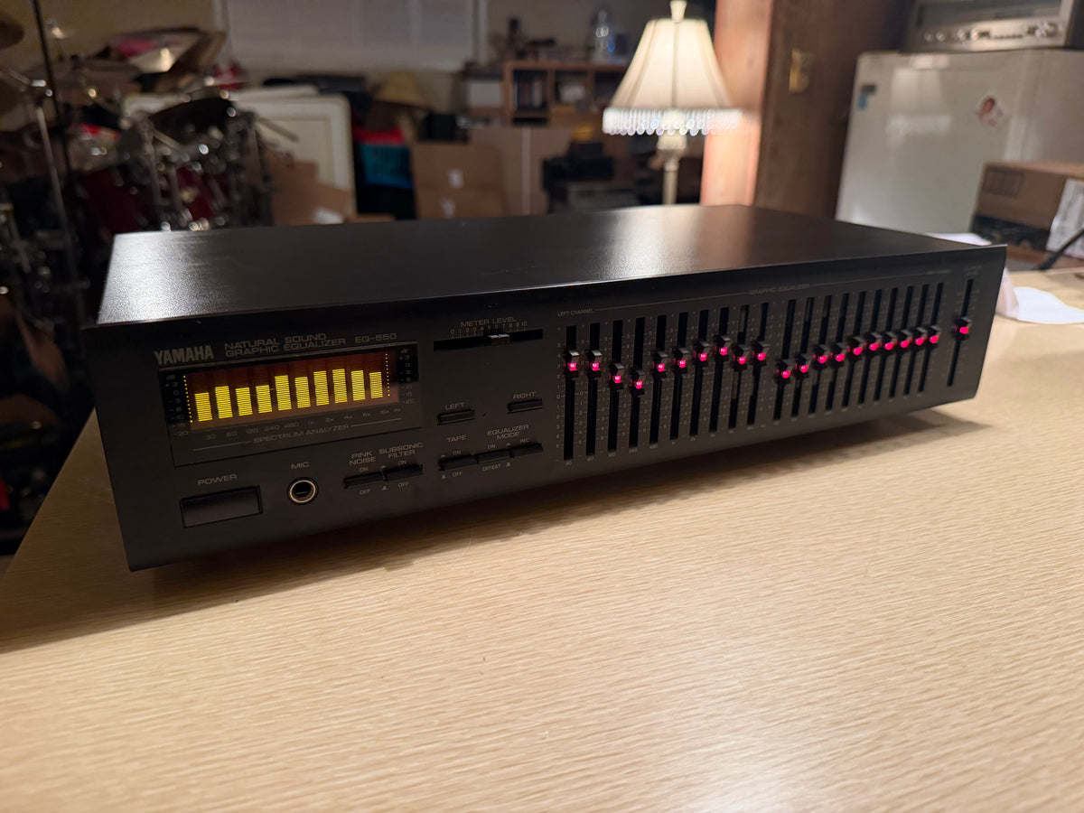 Vintage Yamaha EQ-550 Graphic Equalizer Natural Sound Japan - Fresh Service 🔥🎶