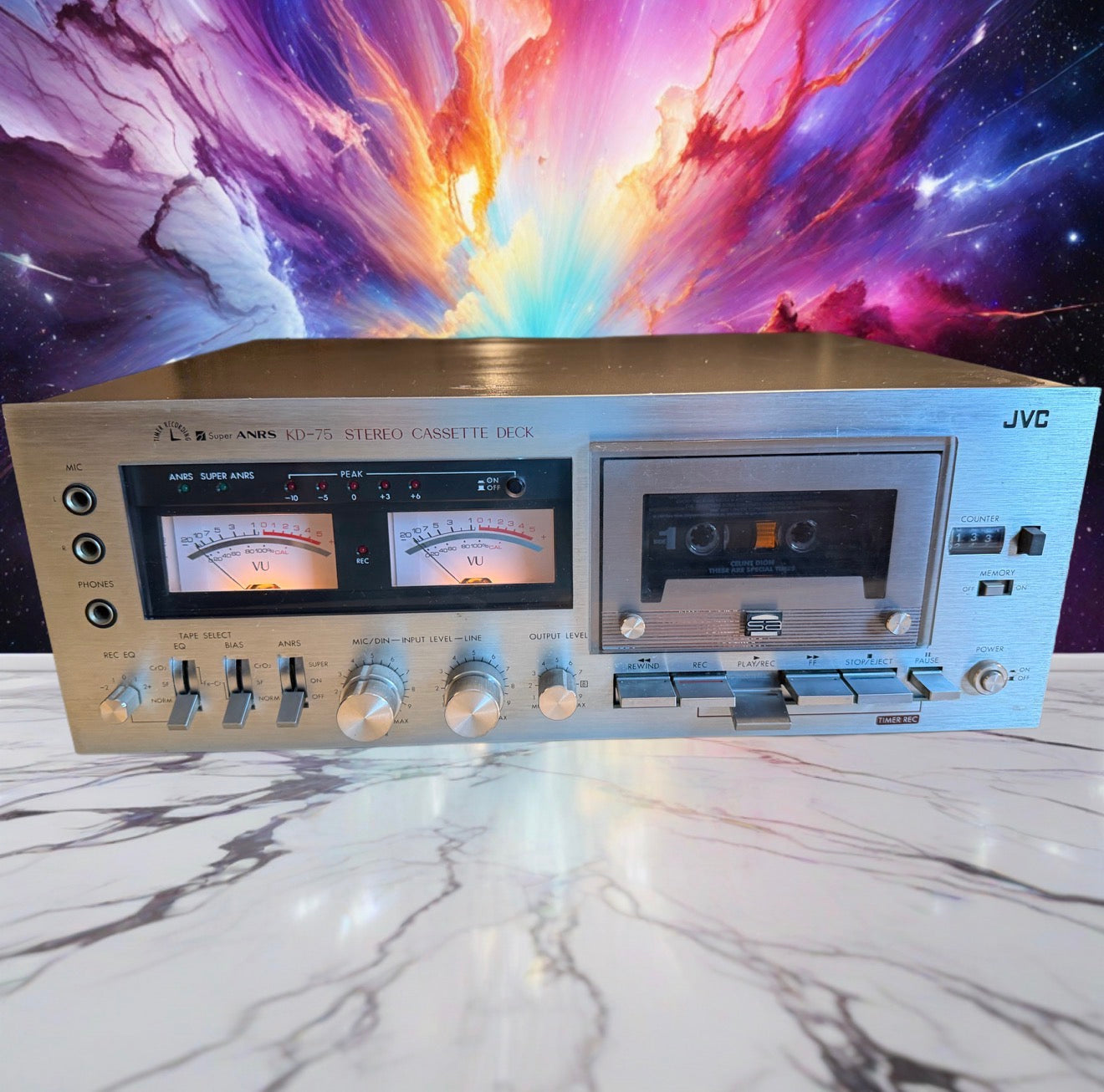 Vintage JVC KD-75 Stereo Cassette Tape Deck 1970s Made in Japan Fresh Service 🎶