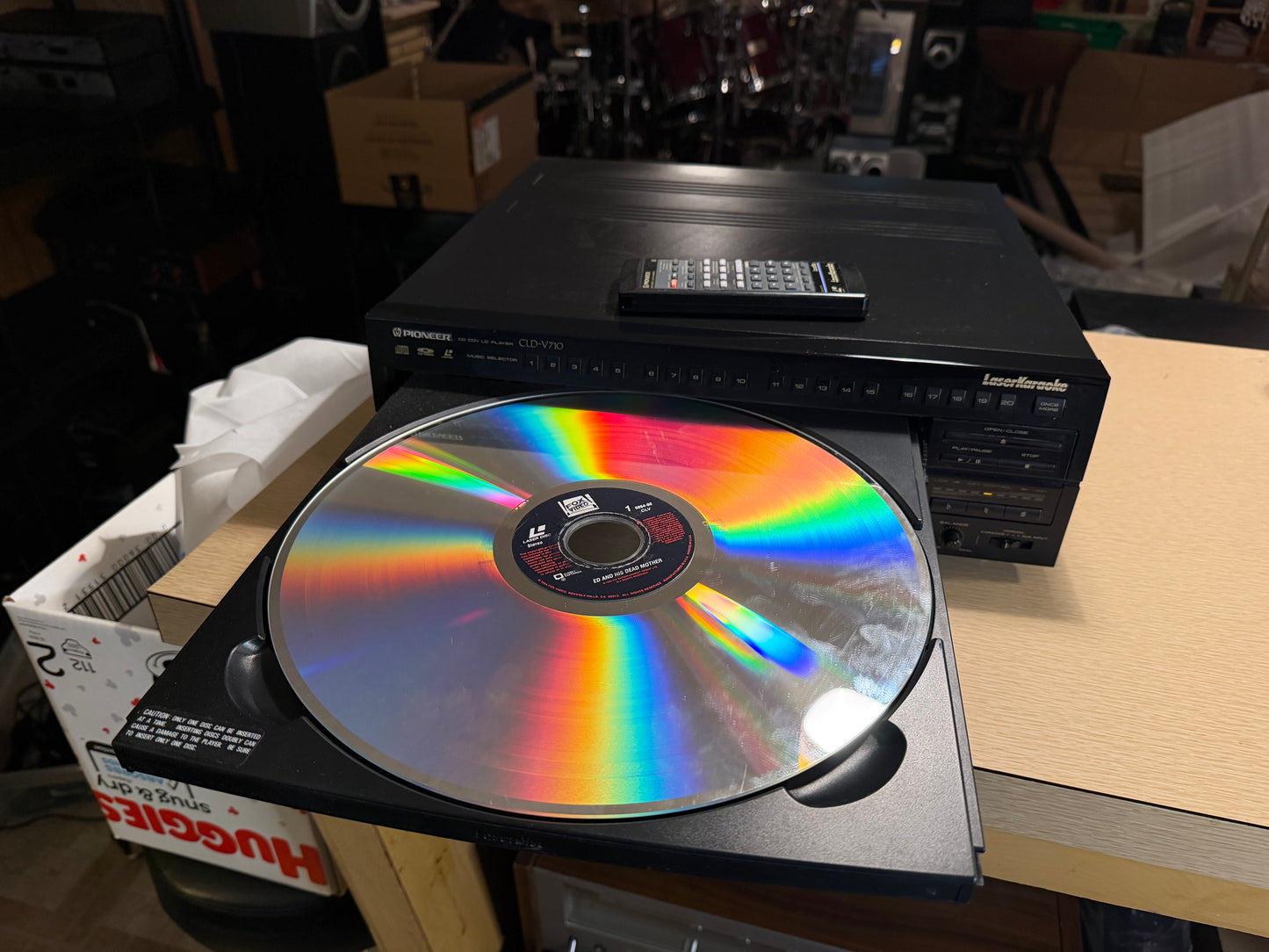 Pioneer CLD-V710 Laserdisc Karaoke Tested Works Cleaned Excellent Shape W/Remote