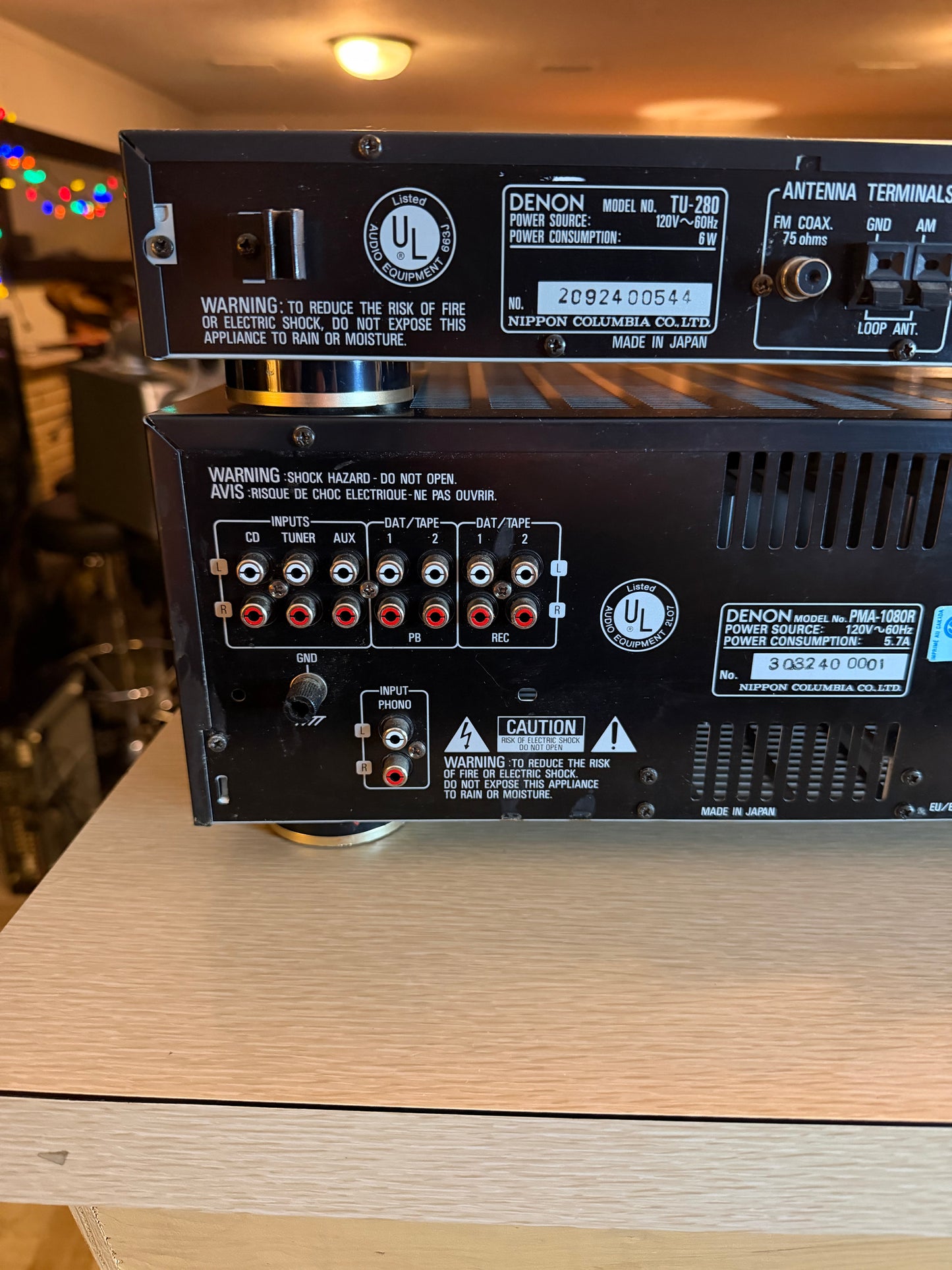 DENON Precision Stereo Amplifier PMA-1080R 105WPC + TU-280 Tuner Fresh Service🔥
