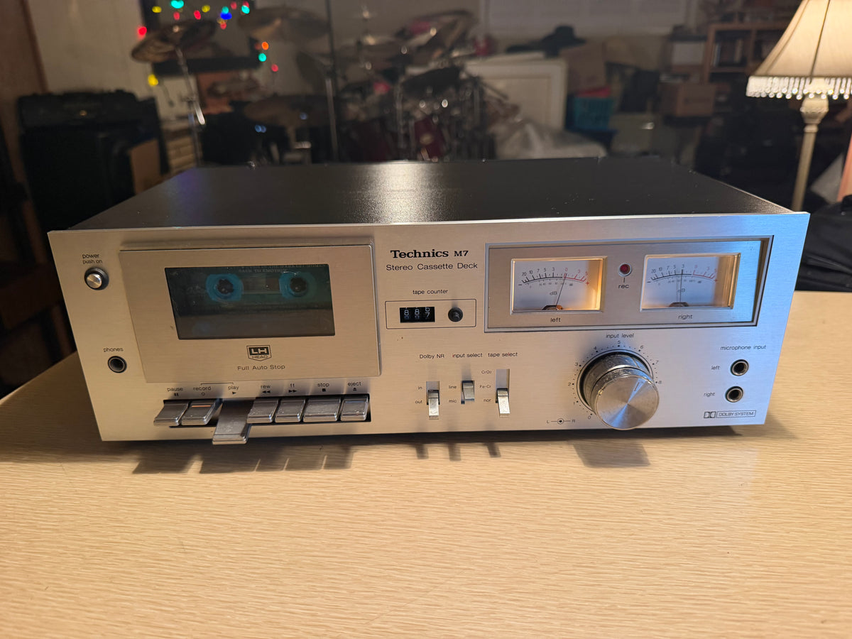 Technics RS-M7 Stereo Cassette Deck Works Great Full Fresh Service Near Mint🎶🔥