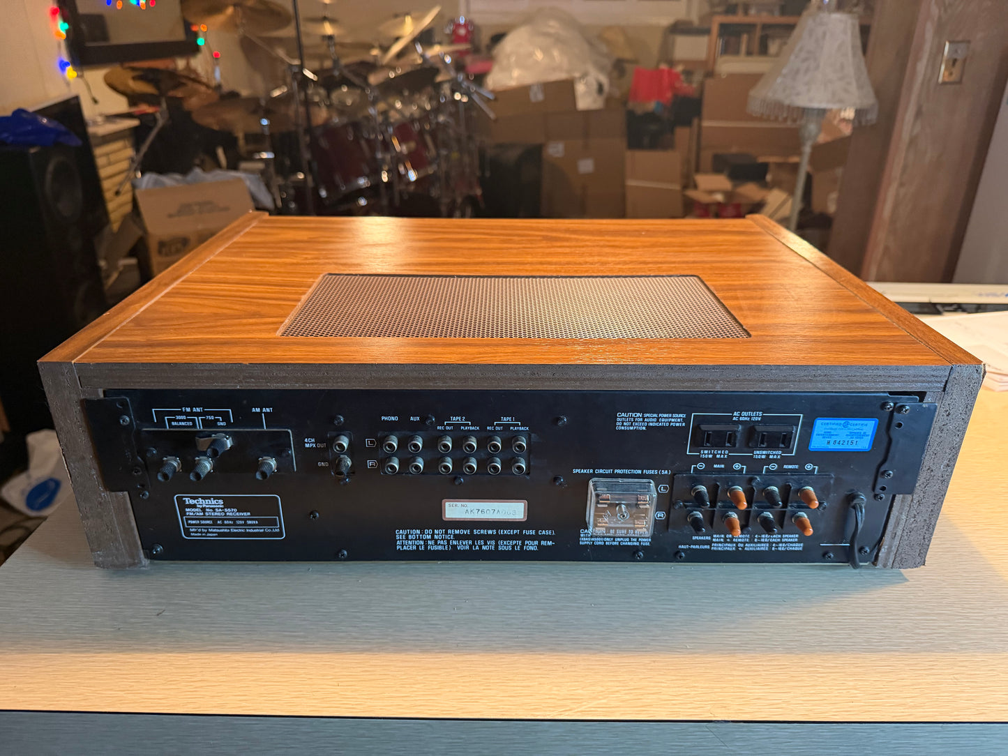 Technics Sa 5570 Stereo Receiver Amplifier 85 WPC Excellent Shape Fresh Service!