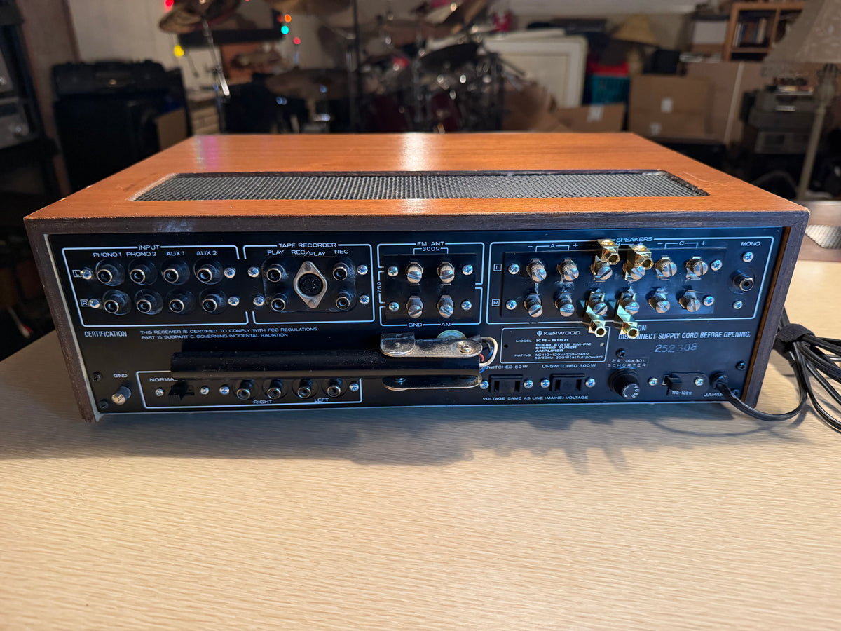 Vintage Kenwood KR-5150 Stereo Receiver Amplifier Serviced Crisp Sound Rare🔥🎶
