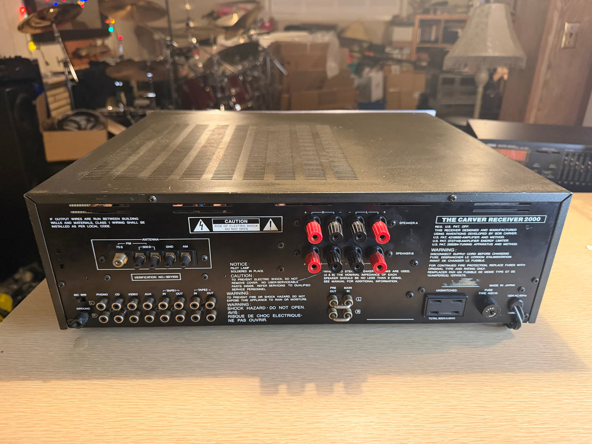 Carver MXR-2000 Stereo Receiver FRESH Pro Service Flagship Carver 200WPC Amp🔥🎶
