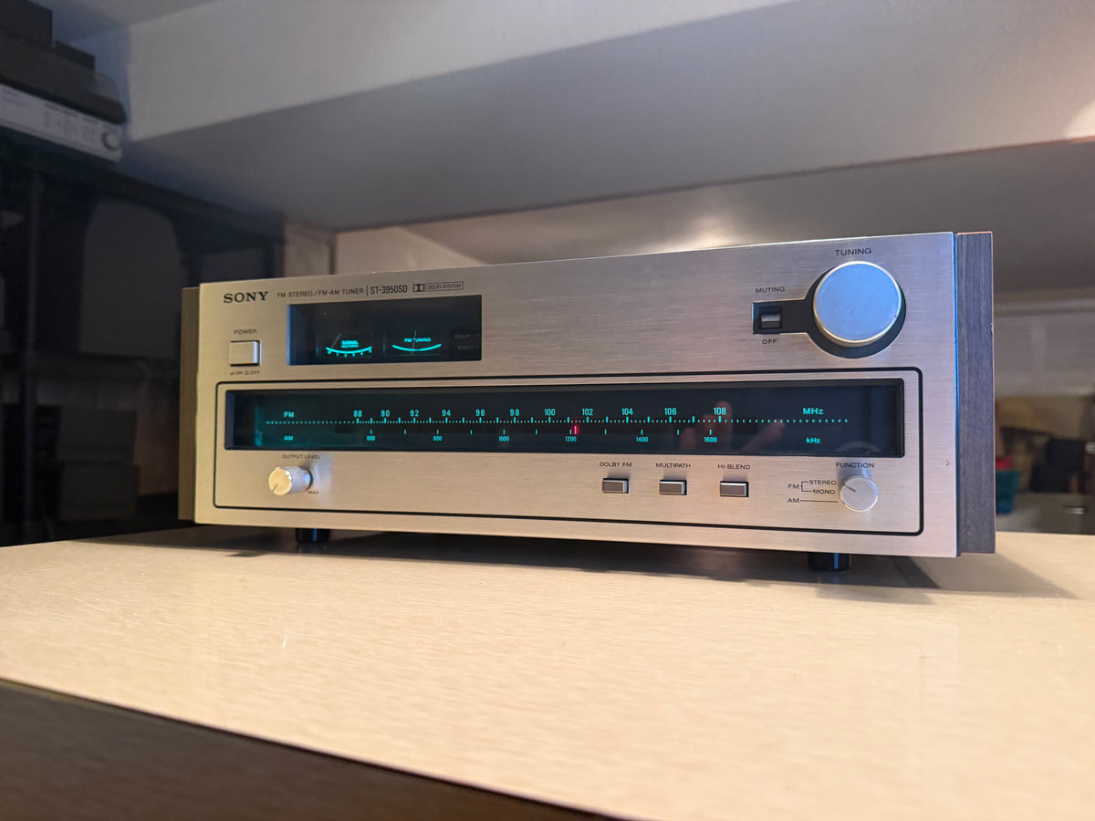 Sony FM Stereo FM-AM Tuner ST-3950SD Full Fresh Service Very Rare Beauty 🔥🎶