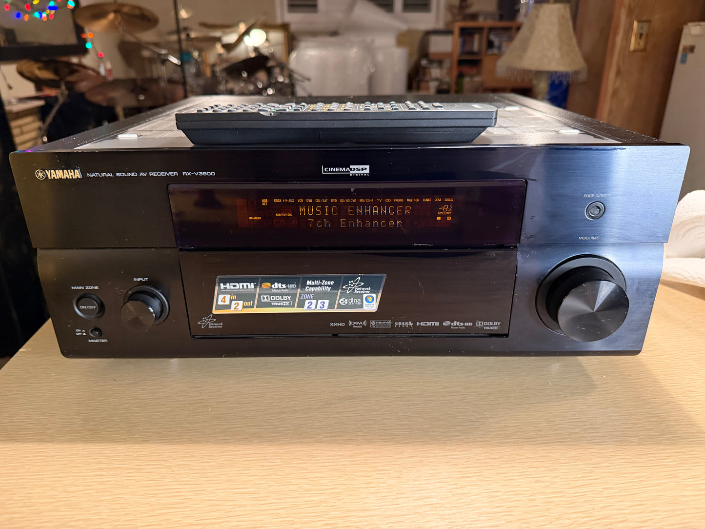 Yamaha RX-V3900 7.1 Channel 140WPC BEAST Receiver HDMI SERVICED W/REMOTE BUNDLE!