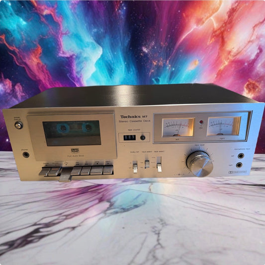 Technics RS-M7 Stereo Cassette Deck Works Great Full Fresh Service Near Mint🎶🔥