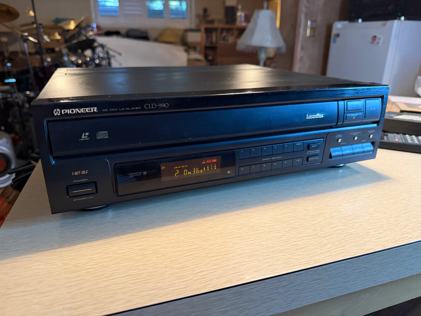 Pioneer CLD-990 Laserdisc Player + Remote All Tested & Works High Fidelity Rare!