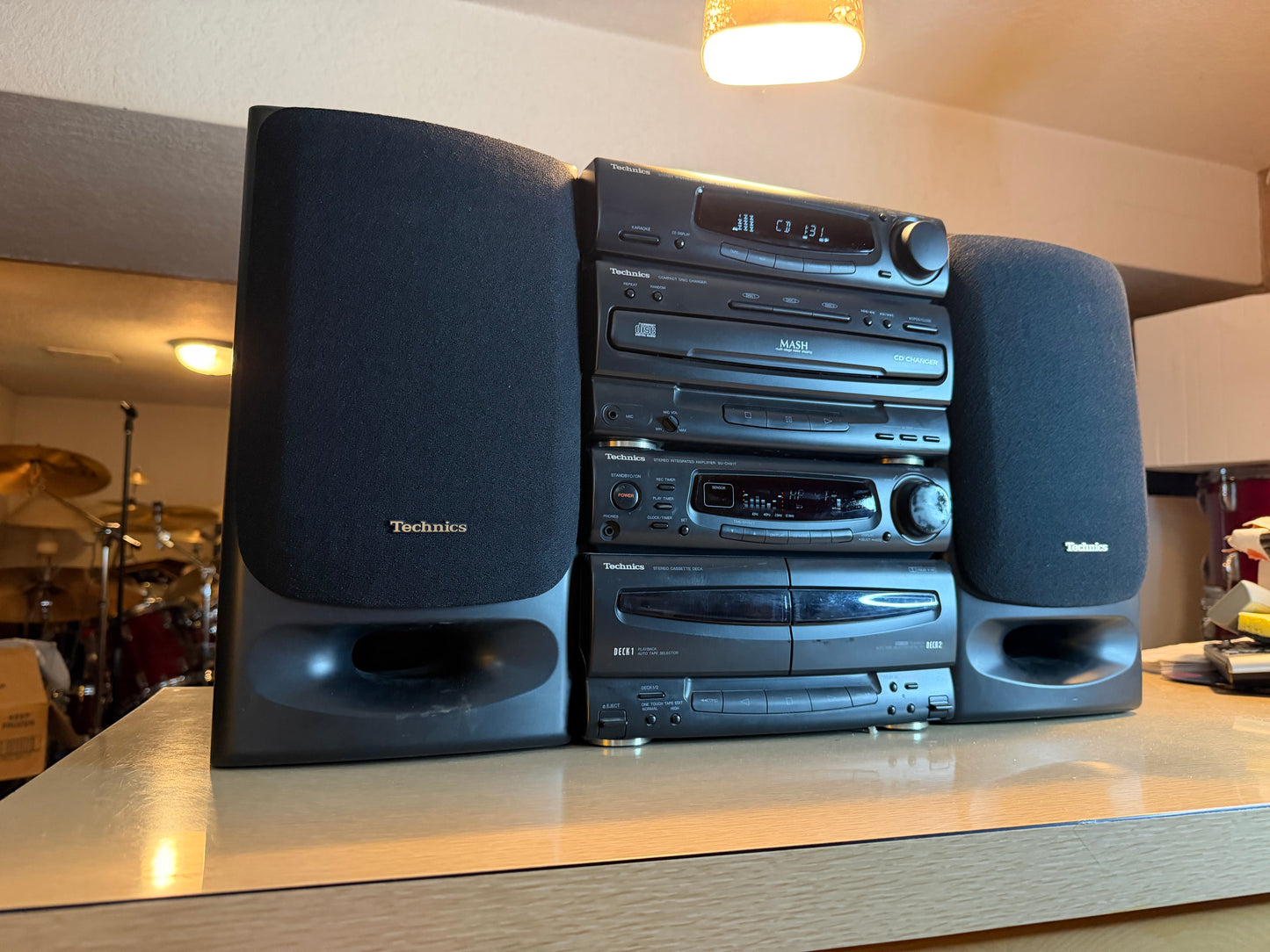 Technics SC-CH90t System SU-CH91T Cassette Deck Amp+SL-CH90T Tuner Cdp Serviced!