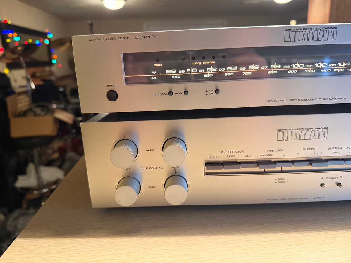 Luxman L-3 Solid State Integrated Amplifier w/ Stereo Tuner T-1 Fresh Service🔥
