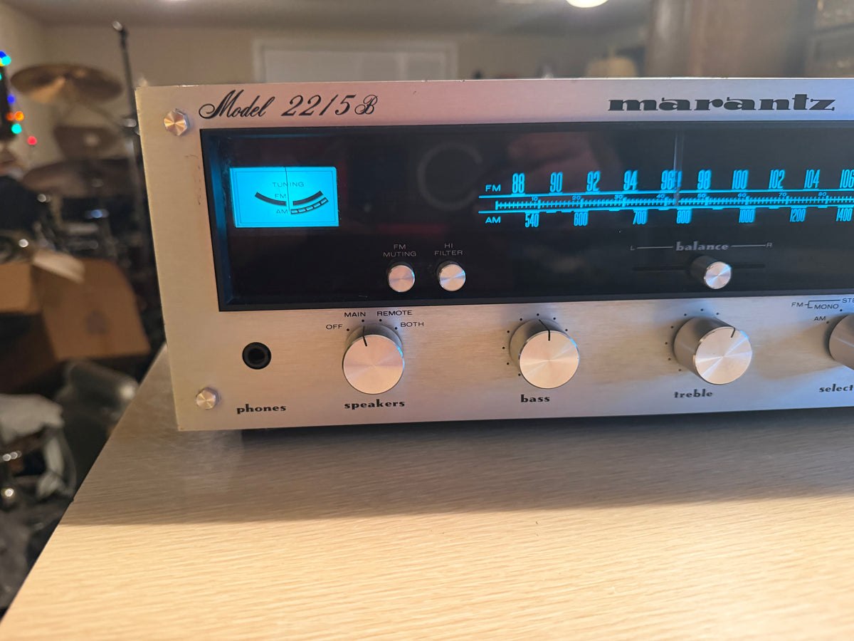 Marantz 2215B Stereo Receiver, New LED's, Fresh Pro Service Near Mint Beauty🎶🔥