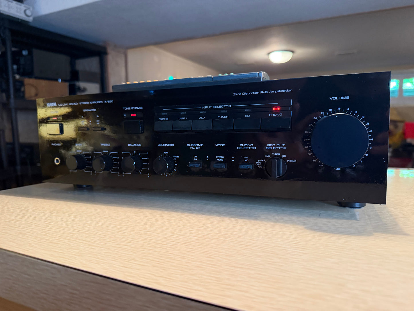 Yamaha A-520 Natural Sound Stereo Amplifier Excellent Fresh Servicing 75WPC 🎶🔥
