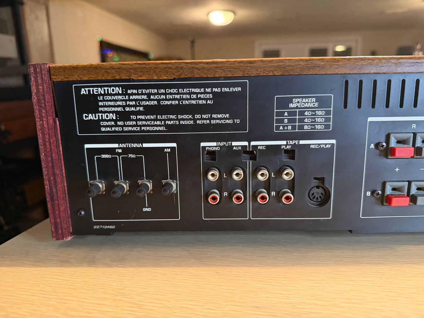 Vintage Toshiba Model SA-725 AM/FM Stereo Receiver FRESH Service Near Mint Case!