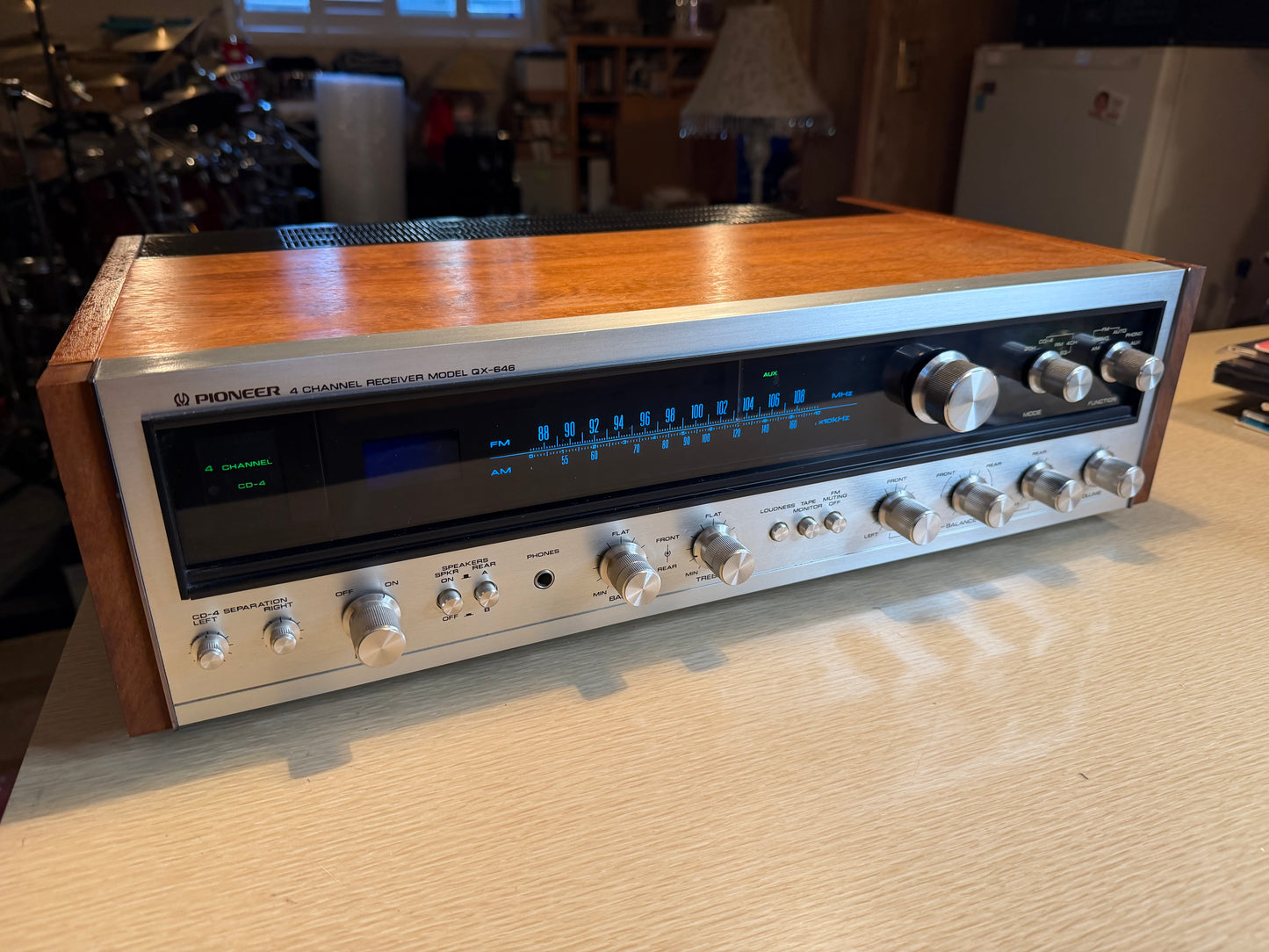 PIONEER QX-646 Vintage Quad 4 Channel Receiver REFINISHED FRESH FULL SERVICE💎🎶