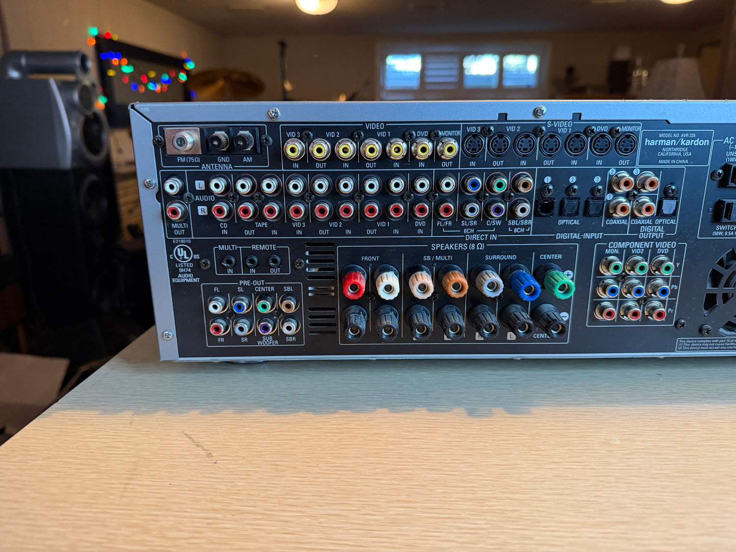 Harman Kardon AVR 335 7.1 Channel 385W Receiver Bundle OEM Remote SERVICED🔥🎶