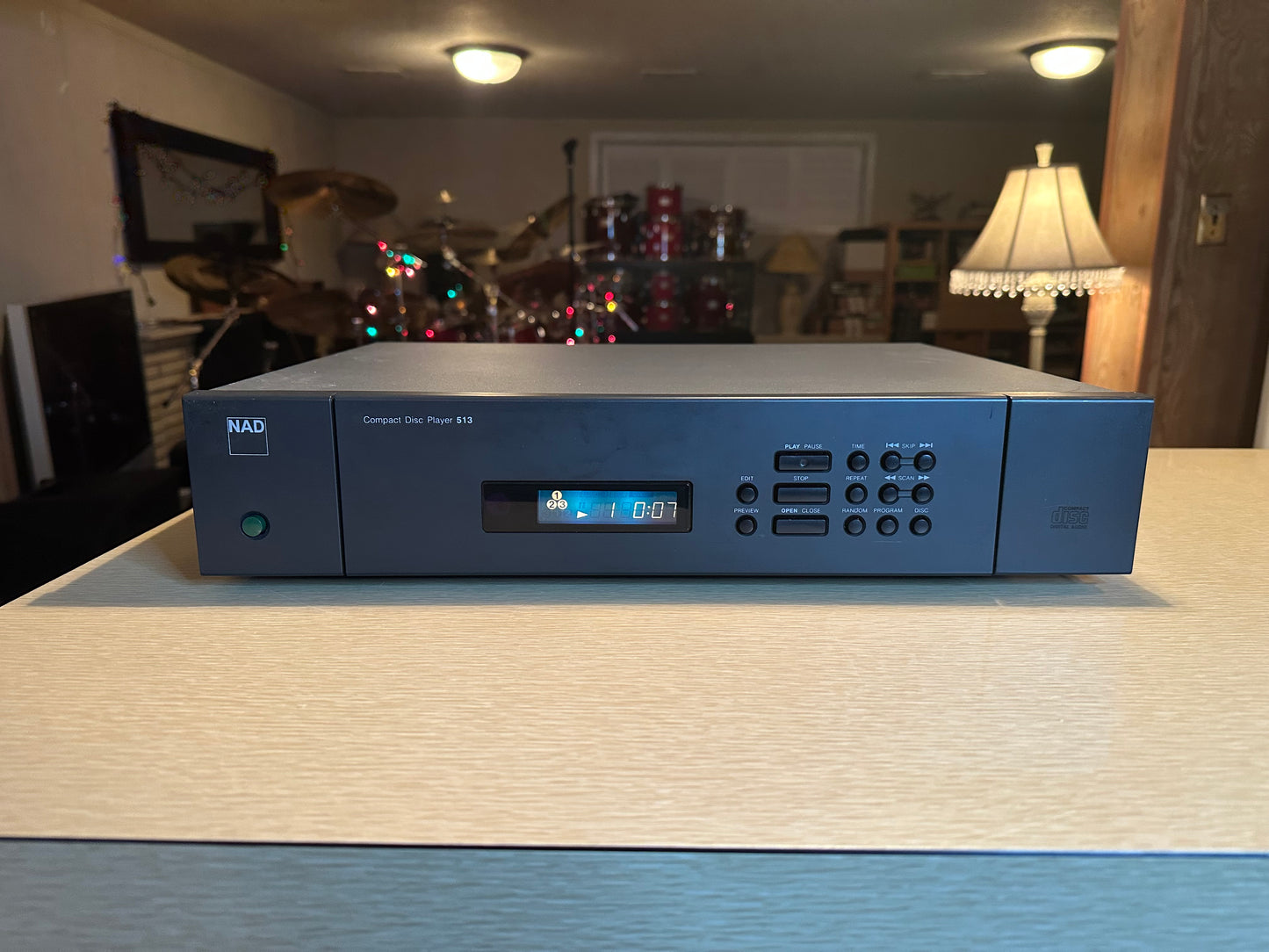 NAD 513 Compact Disc Player Very Rare! 3 CD Carousel Fully Serviced Working Well