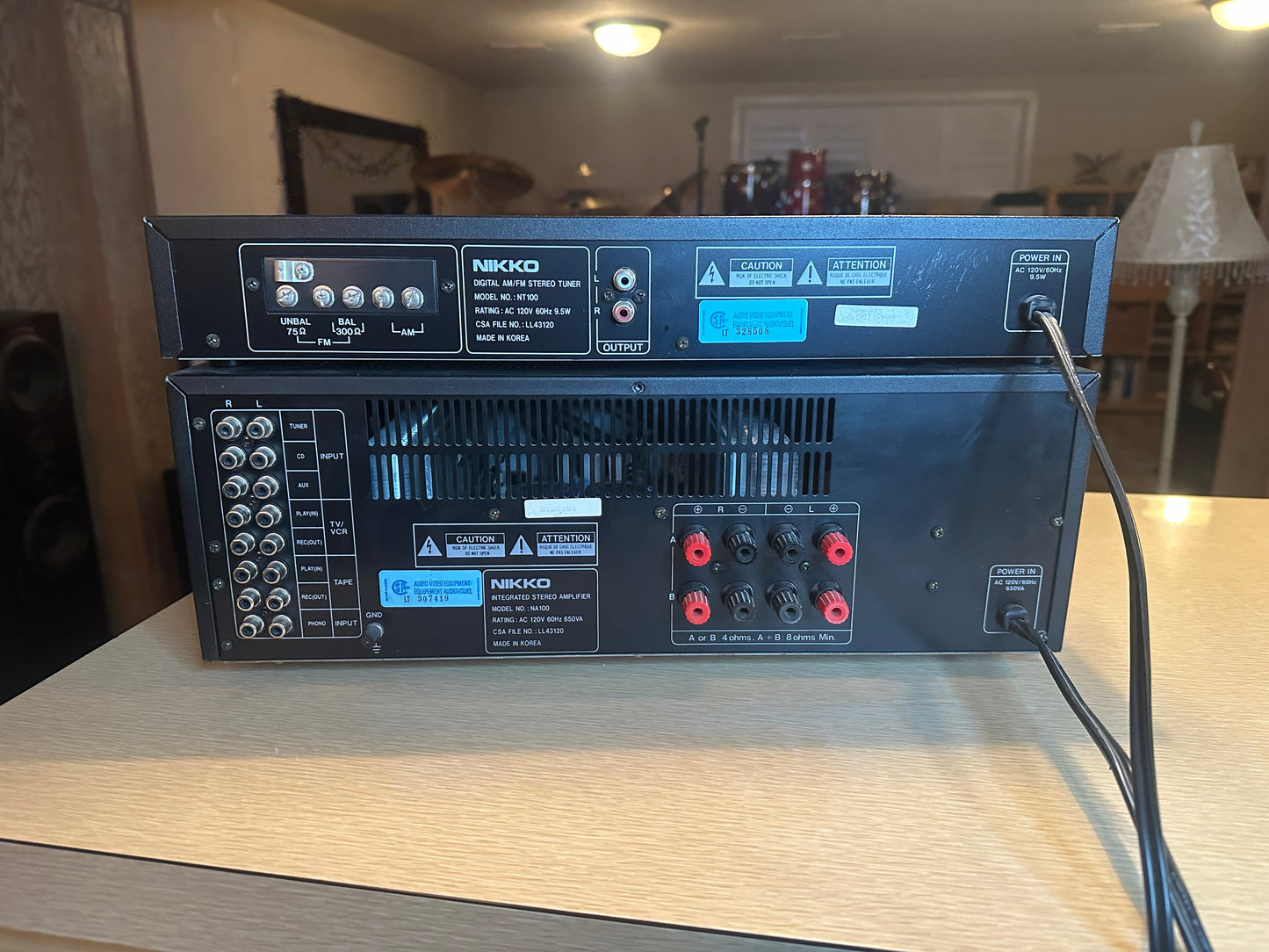 NIKKO NA100 Stereo Integrated Amplifier + NT100 Tuner Fully Serviced RARE!