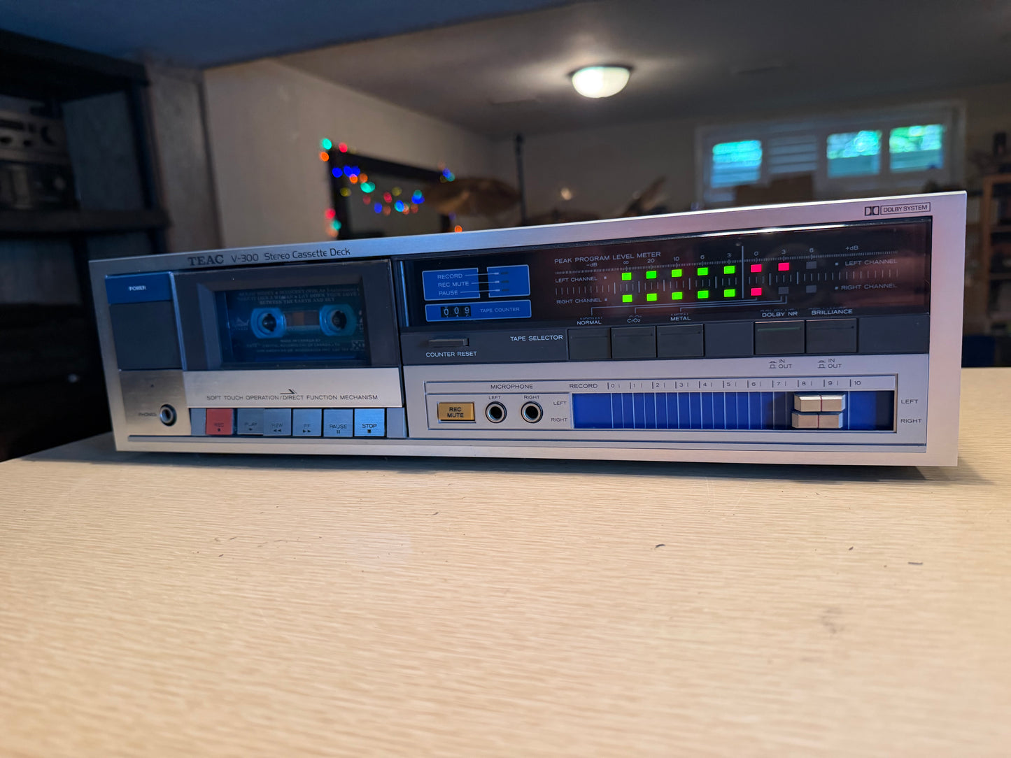 Vintage Teac V-300 Stereo Cassette Deck Tested And Works!! Rare 80s
