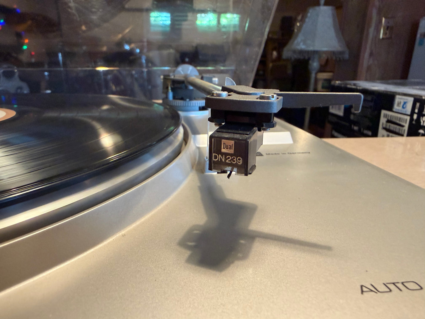 Dual CS 514 Silver Turntable Record Player DN 239 Cartridge Fresh Service Rare!