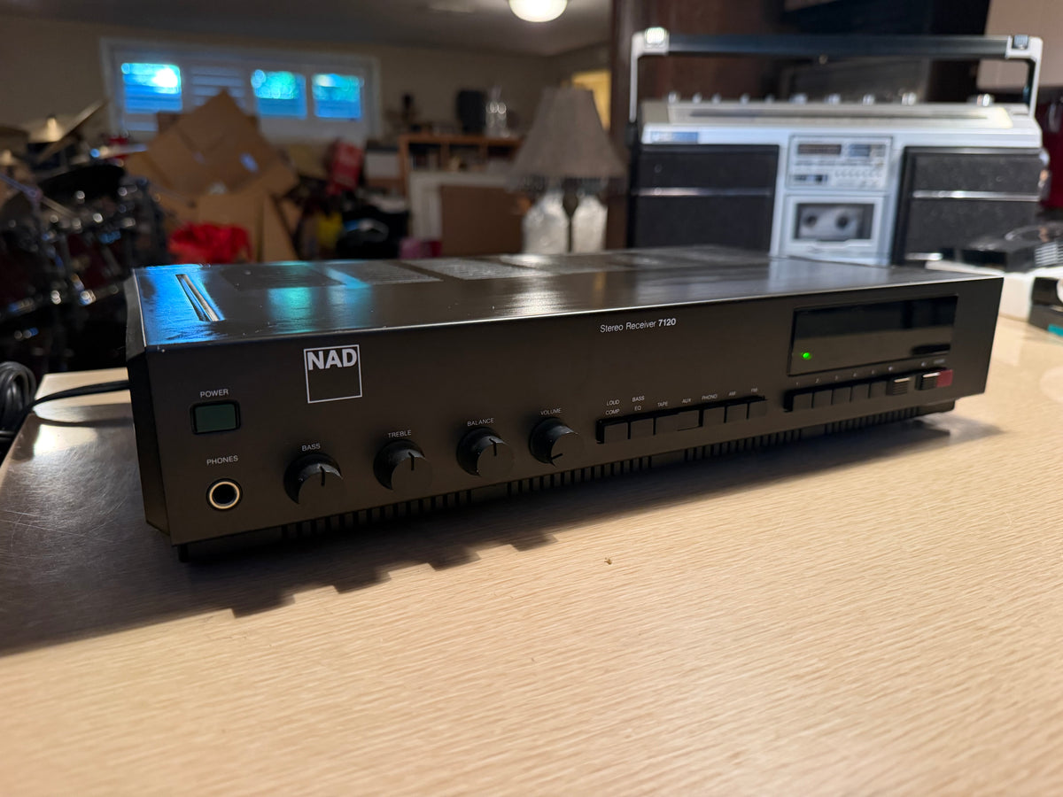 Vintage NAD Model 7120 Stereo Receiver Serviced Works Great Very Rare Reliable🎶