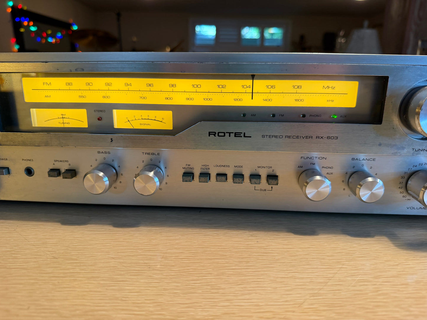 Rotel RX-603 AM/FM Stereo Tuner Amplifier Receiver-Fully Serviced/Recapped Beaut
