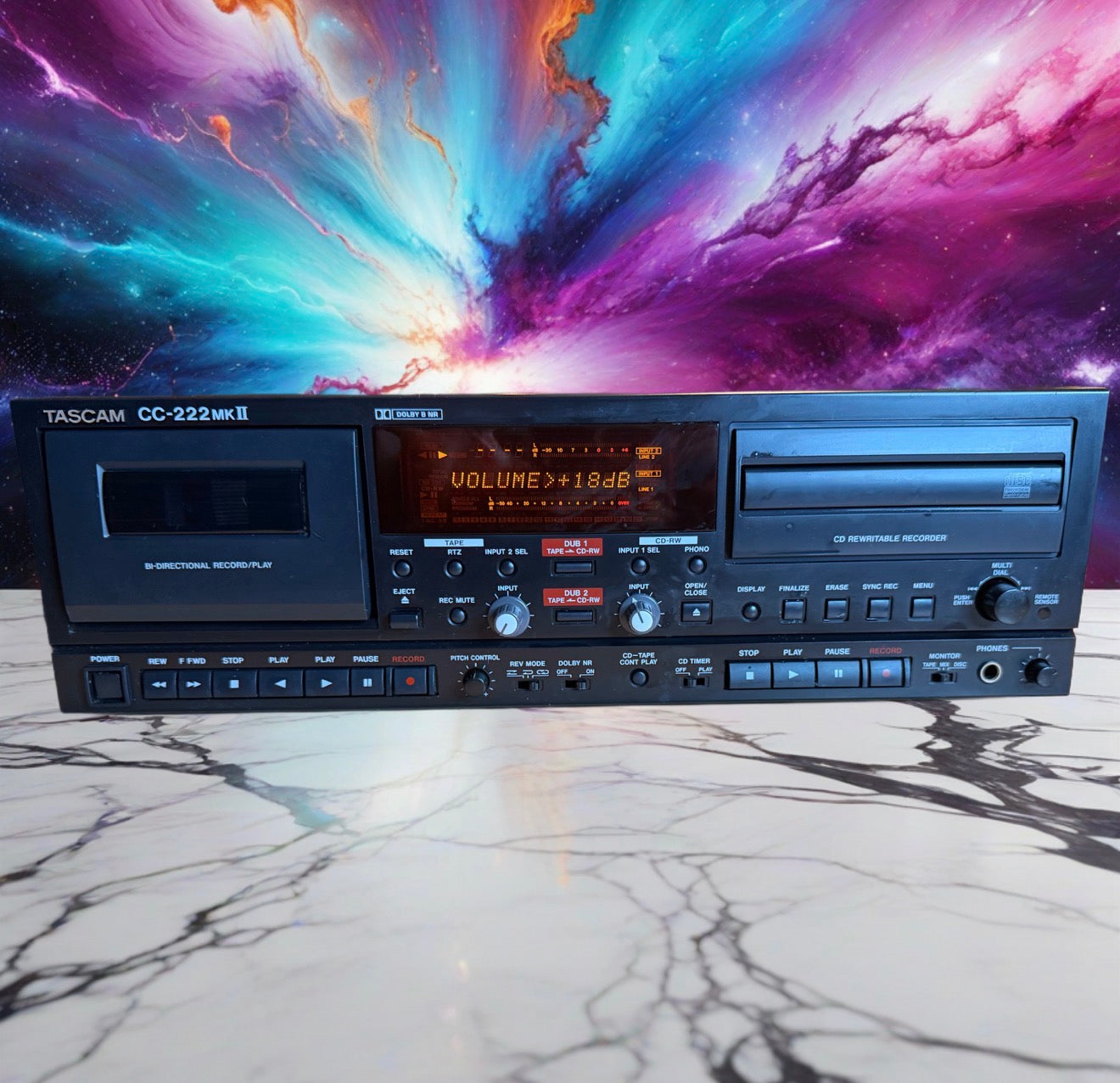 Tascam CC-222SL MKII Professional Cassette/CD Recorder Combo - Serviced Great!